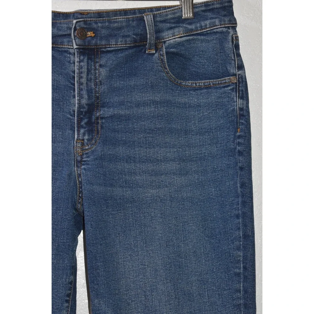 Talbots Everyday Relaxed Jean 14P Comfy Cotton Stretch 5-Pocket Soft Blue Denim